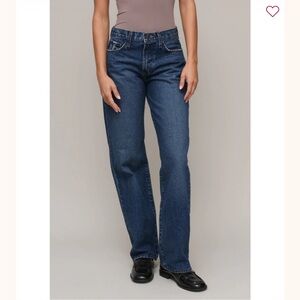 Just Black Relaxed Waist Straight Leg Jean